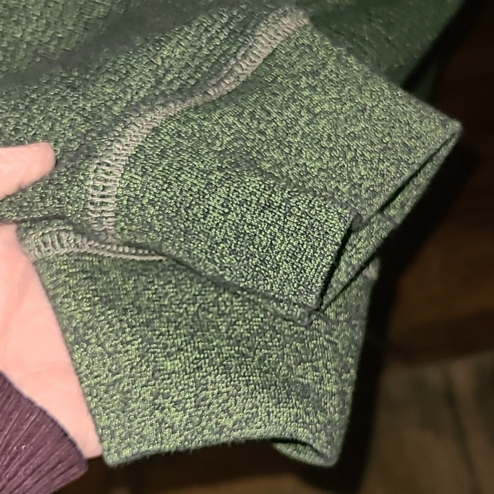 Redhead men's mock turtleneck 1/4 zip thermal. Sz 2XL. (#567) green/black. - Picture 3 of 10